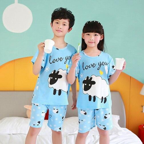 Children Clothing Summer pyjamas Girls Baby Pajamas Cotton Princess Nightgown Kids Home Cltohing Girl Sleepwear XIN507