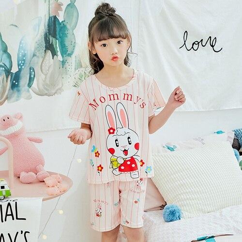 Children Clothing Summer pyjamas Girls Baby Pajamas Cotton Princess Nightgown Kids Home Cltohing Girl Sleepwear XIN507