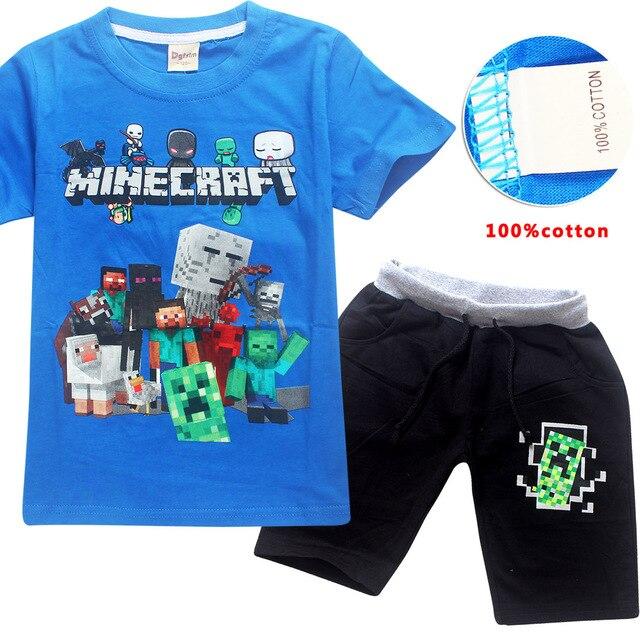Boy pajamas children Minecraft pajamas suit children's clothing set cartoon pajamas children spring and autumn pajamas