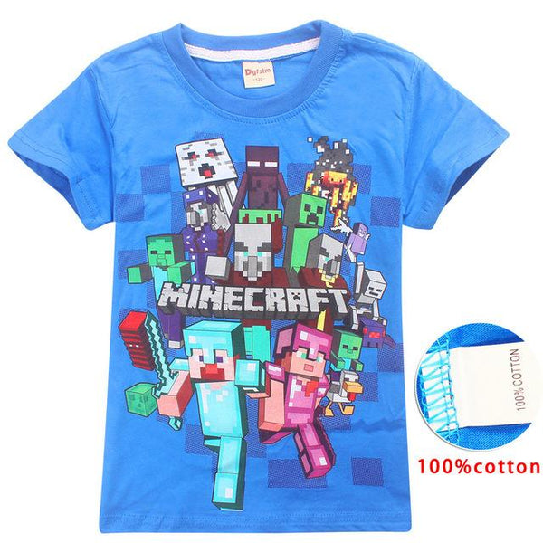 Boy pajamas children Minecraft pajamas suit children's clothing set cartoon pajamas children spring and autumn pajamas
