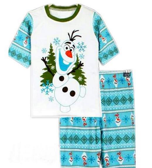 2018 Summer Children Cartoon Pyjamas Clothing Sets Boys Girls Short Sleeve Tops+Pants Suit Baby Kids Pajamas Set for 2-7T D53