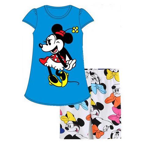 A%A-604 2PCS Kids Baby Pajamas Set Toddler Kid Boy Girls Minnie Mickey Pijamas Long Sleeve Pyjamas set Tops Long Pants Sleepwea