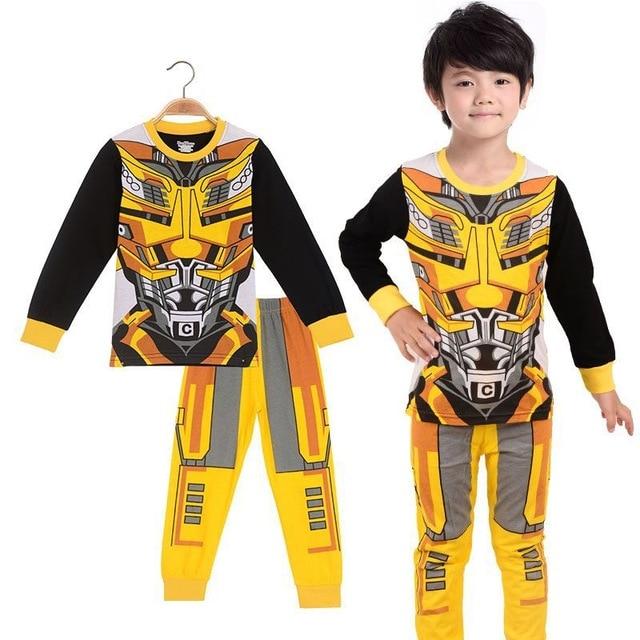 Kids Boy Sleepwear Clothes Set Hulk Spiderman Ironman Thor Winter Pyjamas Avengers Sleepwear Child Pijamas Chidren Pajamas 2-10