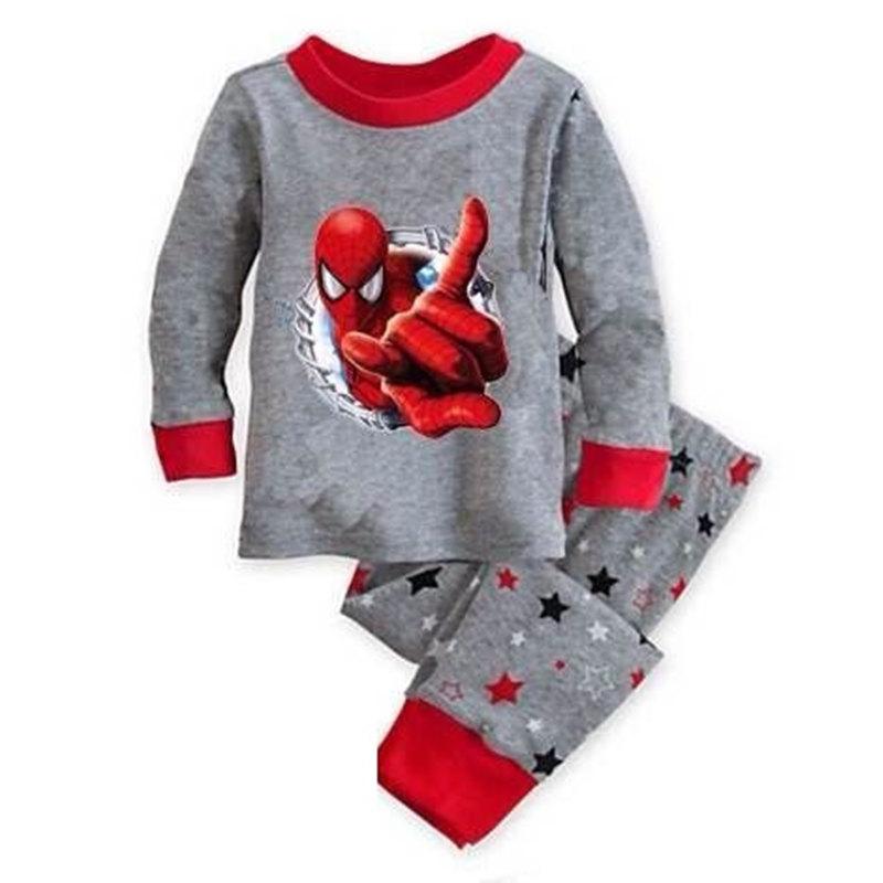New 2-7y cartoon kids pajama sets cotton long sleeve clothing set spring winter child pyjamas set baby girls boys sleepwear HY13
