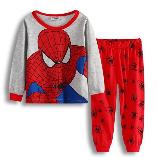 New 2-7y cartoon kids pajama sets cotton long sleeve clothing set spring winter child pyjamas set baby girls boys sleepwear HY13
