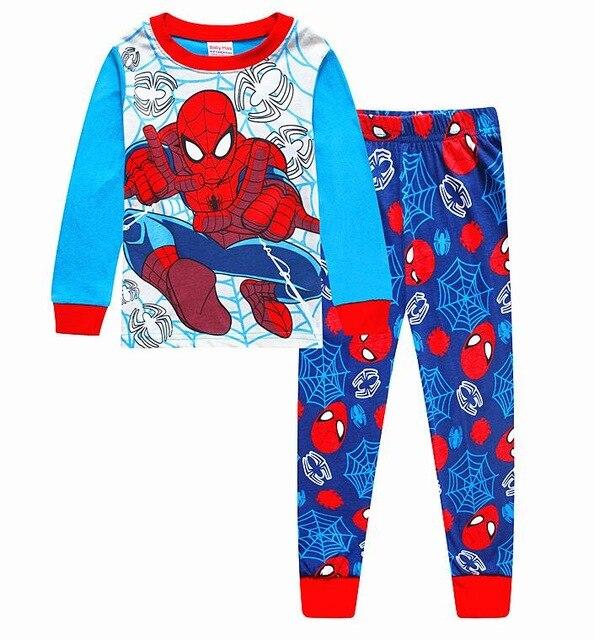New 2-7y cartoon kids pajama sets cotton long sleeve clothing set spring winter child pyjamas set baby girls boys sleepwear HY13