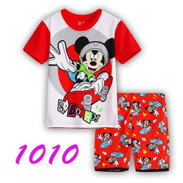 2019 Summer Baby Sleepwear Boys Pajamas Children Pyjamas Girls Cartoon Pajamas Kids Clothing Set