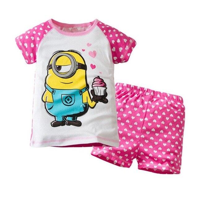 2019 Summer Baby Sleepwear Boys Pajamas Children Pyjamas Girls Cartoon Pajamas Kids Clothing Set