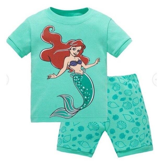 2019 Summer Baby Sleepwear Boys Pajamas Children Pyjamas Girls Cartoon Pajamas Kids Clothing Set