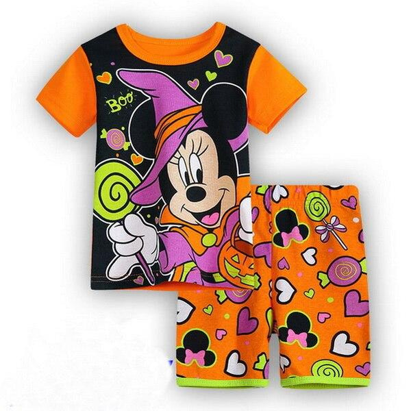 Boys Girl Pijamas Kids Set Enfant Sleepwear Childrens Pyjamas Clothing Sets Kids Pajamas 2-7 Years summer Cartoon Nightwear YW56