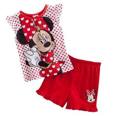2019 Kids Summer Pajamas Clothing Children Underwear Cartoon Letter T-shirts+Shorts Boys Girls Sleepwear Baby Pyjamas Sets G76