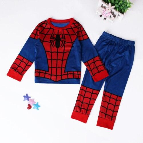 2016 Autumn Hulk Pajamas For Boys Super Hero Pajamas Pants Batman Iron Man Tracksuit Spiderman Batman Pajamas Suits Sleepwear