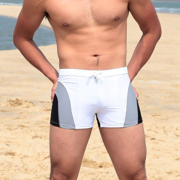 Mens Swimming Trunks Sexy Swimwear Surfing Beach Wear Water Sports Trunks Breathable Boxer Shorts Brief Men Underpants