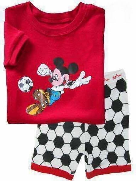 Hot Sale Sleepwear Kids Sets Short Sleeve Cartoon Boy Pajamas Set For Baby Sleep Wear Clothing 2-7 Year nightgown Sleepwear