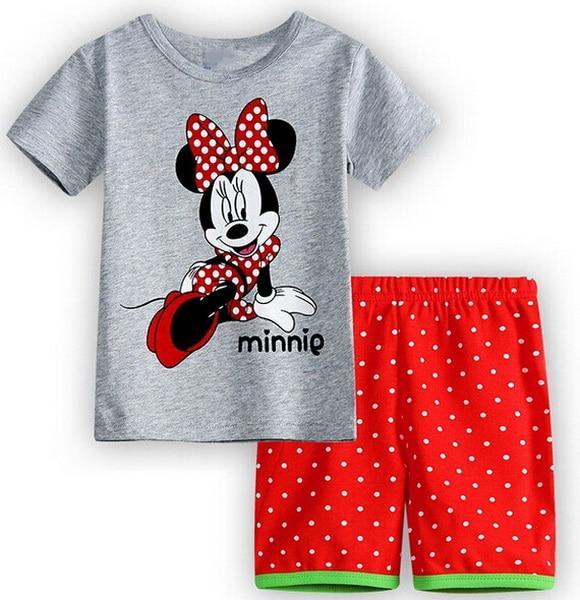Hot Sale Sleepwear Kids Sets Short Sleeve Cartoon Boy Pajamas Set For Baby Sleep Wear Clothing 2-7 Year nightgown Sleepwear