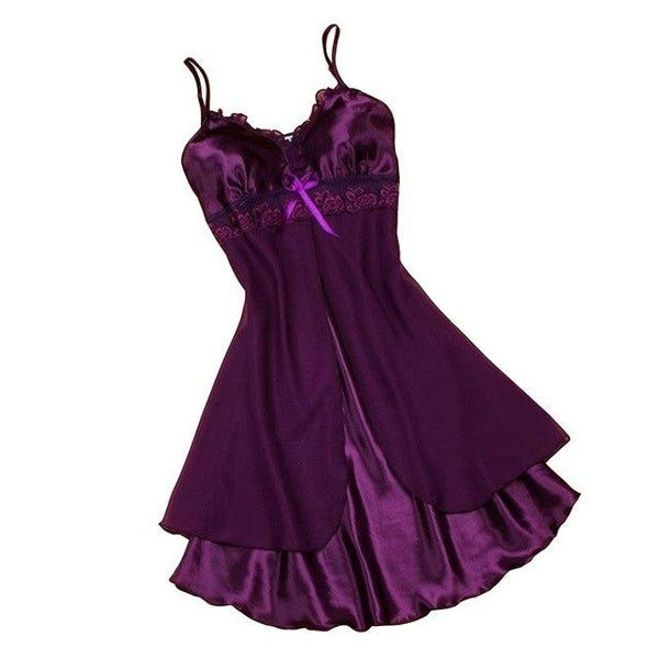 Fashion Sexy Women Nightgown Casual Ladies Sleepwear Nightdress Sleeveless V-neck Mini Nightie Braces Nightdress FS99