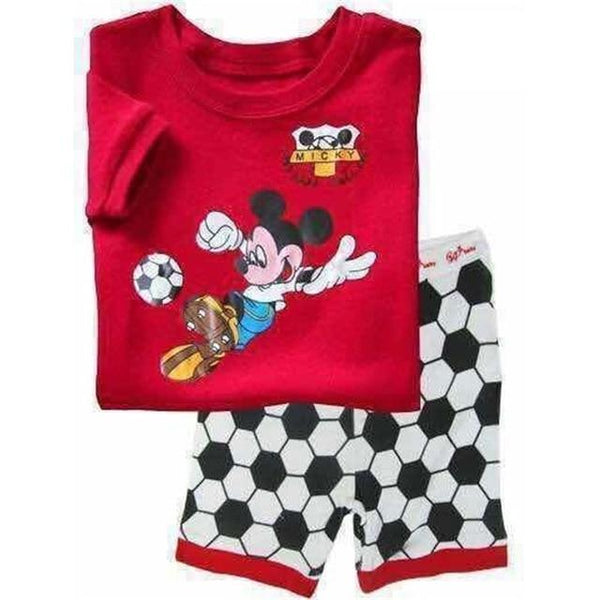 EOICIOI T shirt pants Set Baby Boy Girl Cartoon Pikachu Cat superman clothing set pajamas for kids Children's pajamas summer 2-7