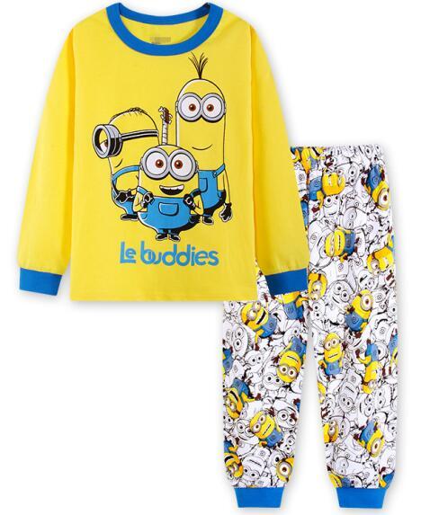Boy Cartoon pajamas suit for girl Long Sleeve Pajama Children pijama Pyjamas Kids children Sleepwear clothes at home nightgown