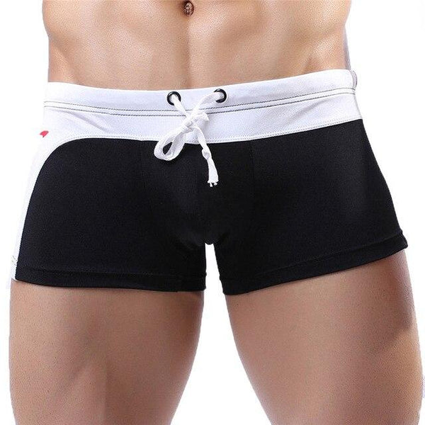 Men Sexy Swimwear Swimming Trunks Pants Shorts Boxers Underwear New Patchwork Swimsuit Maillot De Bain Gay Pouch Hot Sell C0872