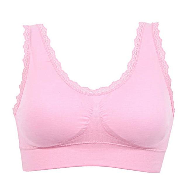 New Women Lady Chic Casual Solid Lace Fitness Bra Padded Bra Tops Stretch Vest lingerie top