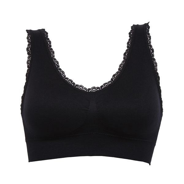 New Women Lady Chic Casual Solid Lace Fitness Bra Padded Bra Tops Stretch Vest lingerie top