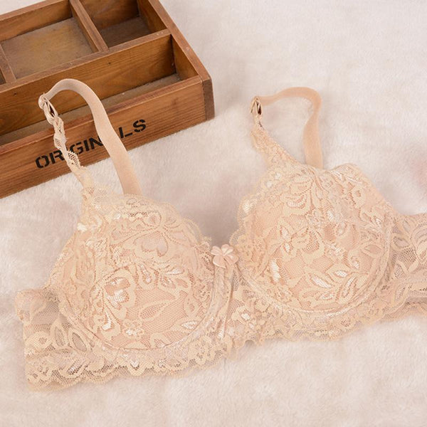 Fashion Lady Women Ultra-thin Sexy Breathable Lace Comfortable Adjustable Push Up Bra For Women B Cup 70B/ 75B/ 80B/ 85B/ 90B