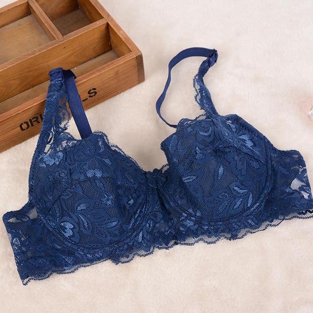 Fashion Lady Women Ultra-thin Sexy Breathable Lace Comfortable Adjustable Push Up Bra For Women B Cup 70B/ 75B/ 80B/ 85B/ 90B