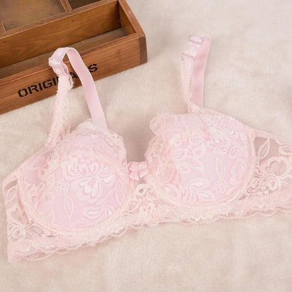 Fashion Lady Women Ultra-thin Sexy Breathable Lace Comfortable Adjustable Push Up Bra For Women B Cup 70B/ 75B/ 80B/ 85B/ 90B