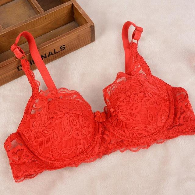 Fashion Lady Women Ultra-thin Sexy Breathable Lace Comfortable Adjustable Push Up Bra For Women B Cup 70B/ 75B/ 80B/ 85B/ 90B
