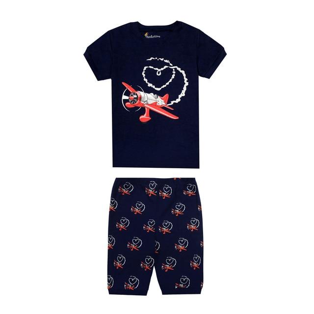 TINOLULING boys excavator pajama girls summer pajamas i love mama kids night wear pyjama enfant fille boys pajamas pjs for 1-8T