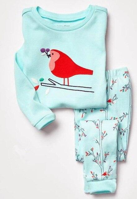 Children's Pajamas Cotton Pajamas For Girls Boys Pyjamas Cartoon Baby Sleepwear Kids Pajama nightclothes Sets Free Ship MXSF86