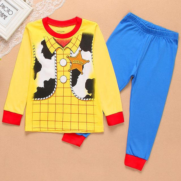 Children's Pajamas Cotton Pajamas For Girls Boys Pyjamas Cartoon Baby Sleepwear Kids Pajama nightclothes Sets Free Ship MXSF86