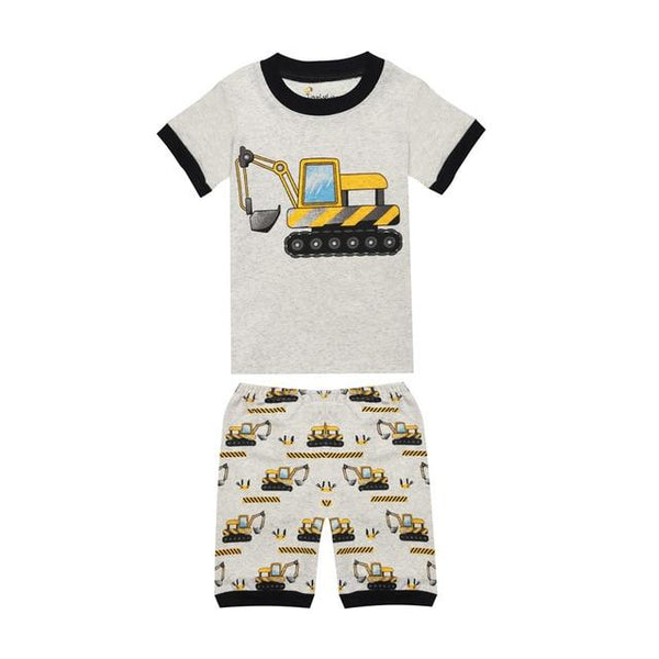 TINOLULING Crane Pajamas for Boys 100 Cotton Summer Pajamas Pijama Infantil Baby Girl Clothes Vetement Enfant Fille pyjamas kids