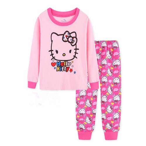 Boys Pajamas Set Cartoon kids Sleepwear Girls cute Home pajamas Children Pajamas Set Bear pattern Girls cotton pyjamas size 2-7Y