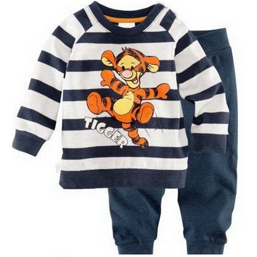 Boys Pajamas Set Cartoon kids Sleepwear Girls cute Home pajamas Children Pajamas Set Bear pattern Girls cotton pyjamas size 2-7Y