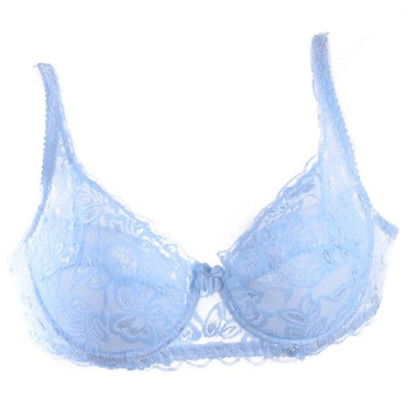 Ladies Bra Women Sexy Underwear 3/4 Cup Padded Lace Bra 32-40B Brassiere Bra Colors
