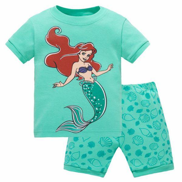 baby kids Pajamas Set summer children Short Sleeve cotton sleepwear Boys Cartoon pyjamas girls cute Nightwear home clothing L141