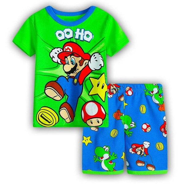 Summer Children's Pajamas set Baby brand Cartoon home clothing girls princess Sleepwear kids pajamas pijamas boys Nightwear Z1