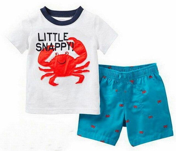 Summer Children's Pajamas set Baby brand Cartoon home clothing girls princess Sleepwear kids pajamas pijamas boys Nightwear Z1