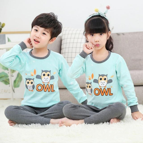 Kids Clothes Big Boys Girls Pajamas Sets Unicornio Pyjamas Kids Sleepwear Cotton Nightwear Homewear Cartoon Toddler Baby Pyjama