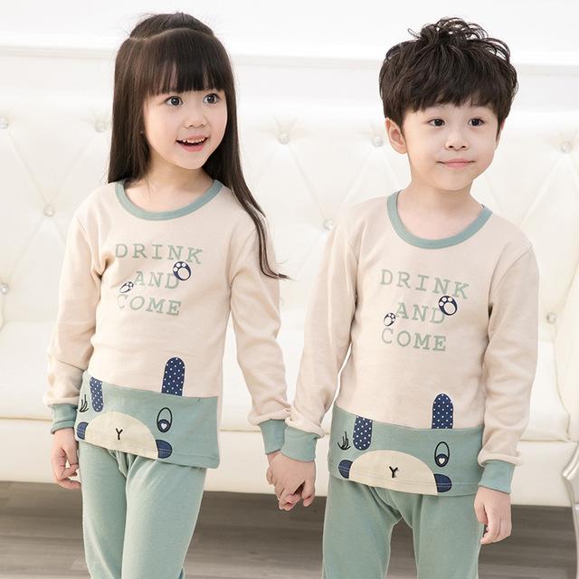 Kids Clothes Big Boys Girls Pajamas Sets Unicornio Pyjamas Kids Sleepwear Cotton Nightwear Homewear Cartoon Toddler Baby Pyjama