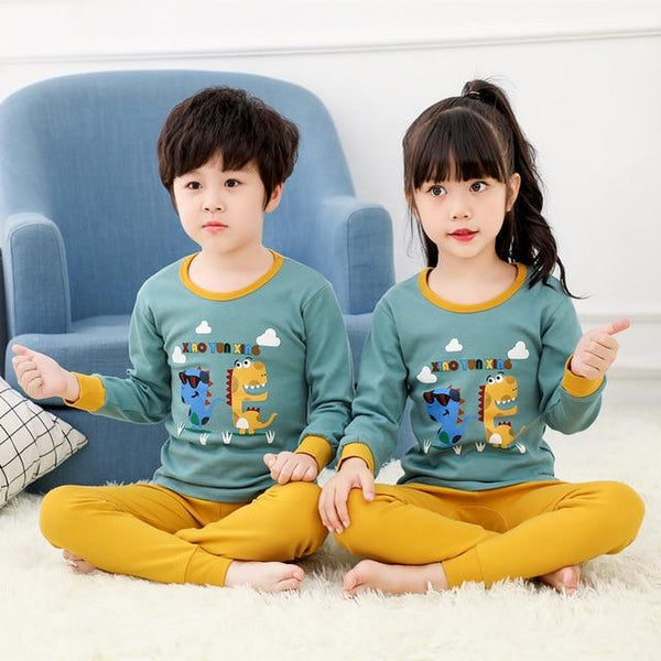 Kids Clothes Big Boys Girls Pajamas Sets Unicornio Pyjamas Kids Sleepwear Cotton Nightwear Homewear Cartoon Toddler Baby Pyjama