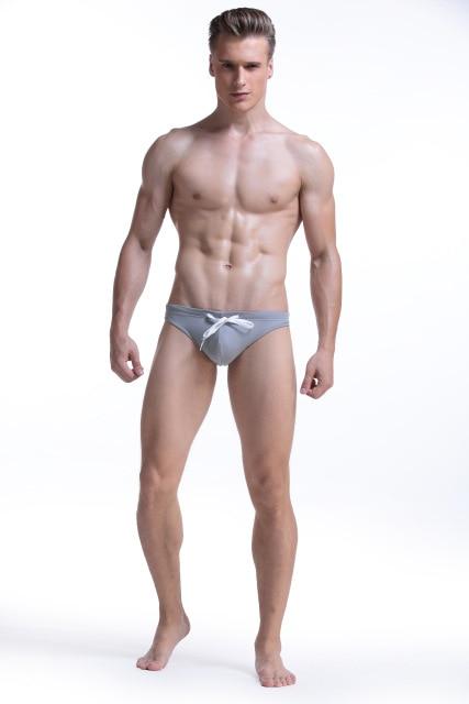 Men Swimsuit Briefs 2019 Hot Sale Mens Swim Shorts Swimming Trunks Surf Boardshorts Beach Swimwear Solid Soft Summer Bating