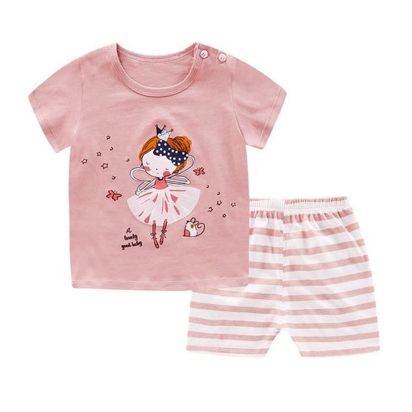 pyjamas kids cotton toddler cartoon children pajamas sets for baby girls boys short sleeve summer sleepwear pyjama enfant garcon