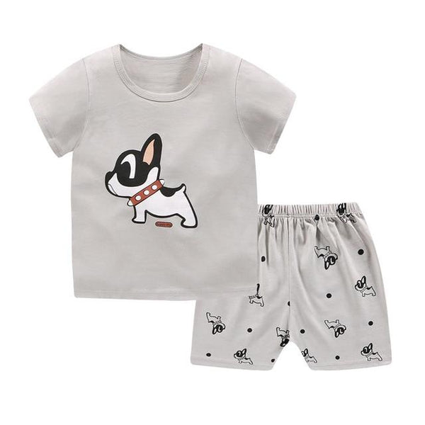 pyjamas kids cotton toddler cartoon children pajamas sets for baby girls boys short sleeve summer sleepwear pyjama enfant garcon