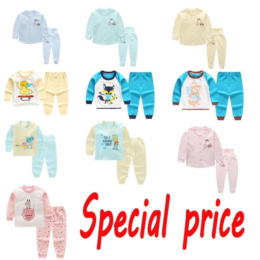 100 Cotton Boys Pajamas Children's Sleepwear Baby Nightwear Pyjamas Kids Boys Pajamas Baby Girl Clothes Pyjama