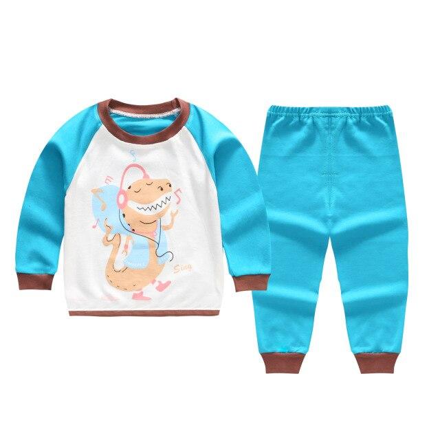 100 Cotton Boys Pajamas Children's Sleepwear Baby Nightwear Pyjamas Kids Boys Pajamas Baby Girl Clothes Pyjama