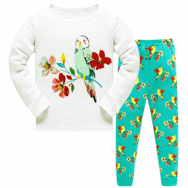 NEW 2019 girlys nightwear girls family christmas pajamas cartoon kids pajama sets,children sleepwear toddler baby pyjamas 3T-8T