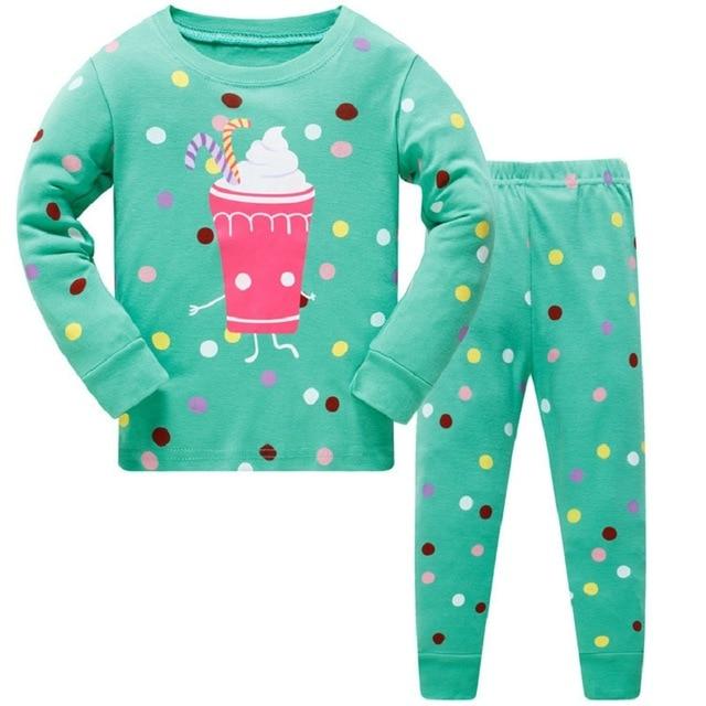 NEW 2019 girlys nightwear girls family christmas pajamas cartoon kids pajama sets,children sleepwear toddler baby pyjamas 3T-8T