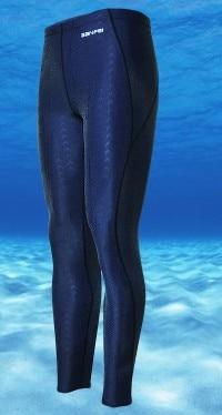 Professional Swimming Shorts Plus Size 3XL Long Pants Men Quick Dry SharkSkin SwimTrunk Jammers Swimwear Diving Wetsuit Swimsuit